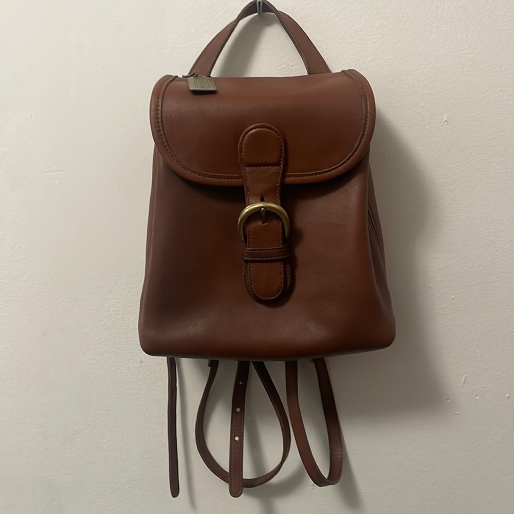 Rare Vintage Coach Mini Bantam Backpack British Tan 4152 MADE IN USA Soho Line.